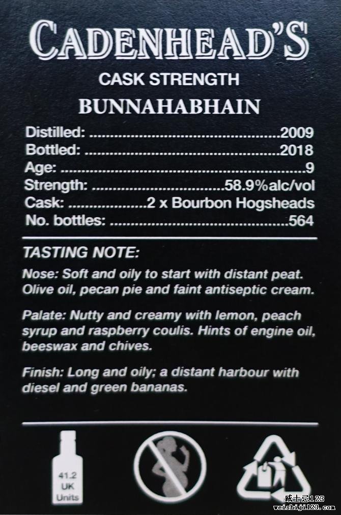 Bunnahabhain 2009 CA