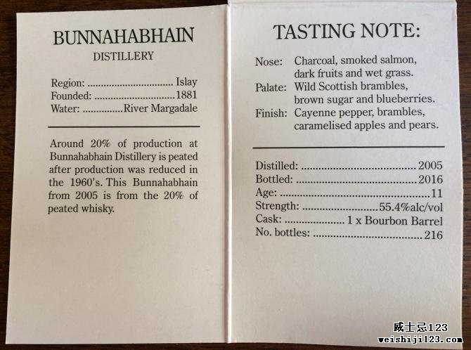 Bunnahabhain 2005 CA