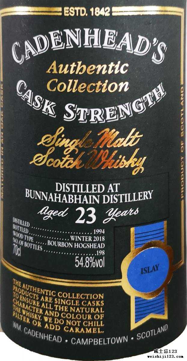 Bunnahabhain 1994 CA