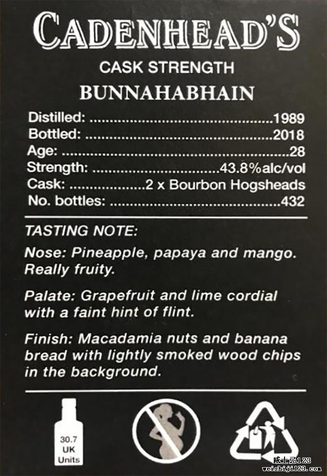 Bunnahabhain 1989 CA