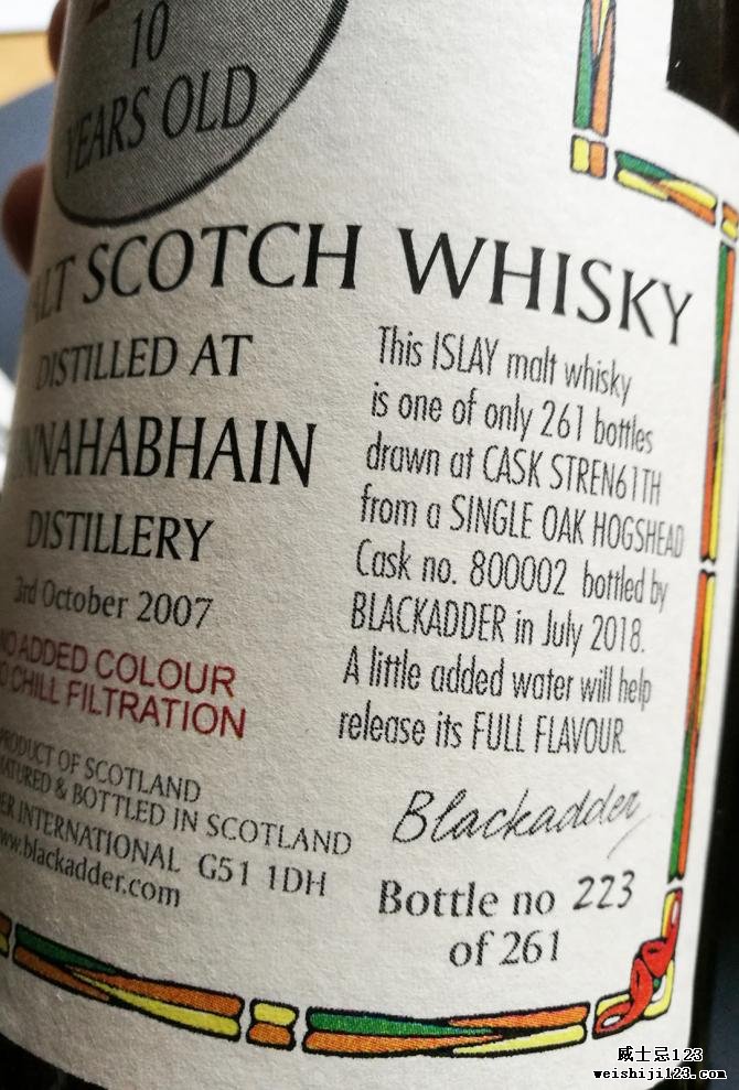 Bunnahabhain 2007 BA