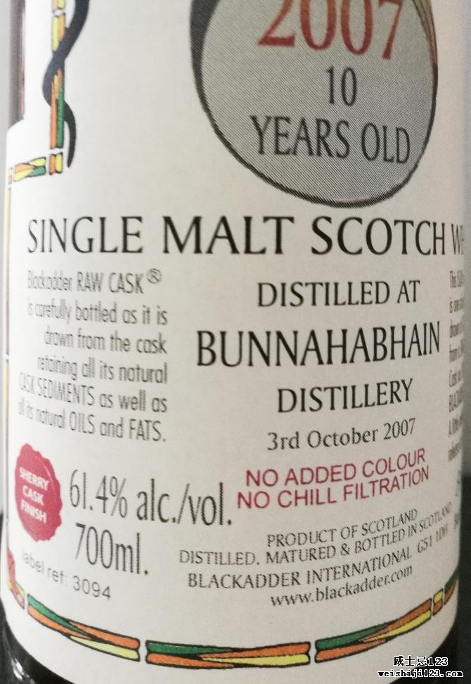 Bunnahabhain 2007 BA