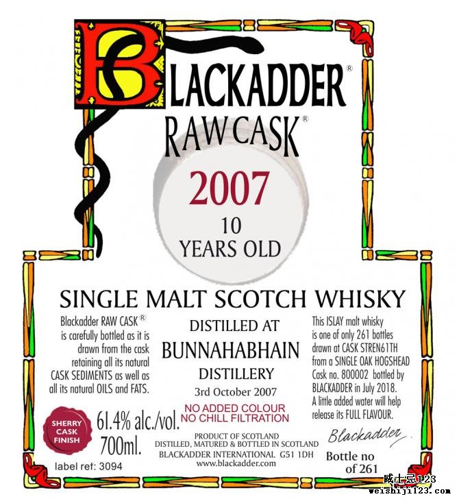 Bunnahabhain 2007 BA