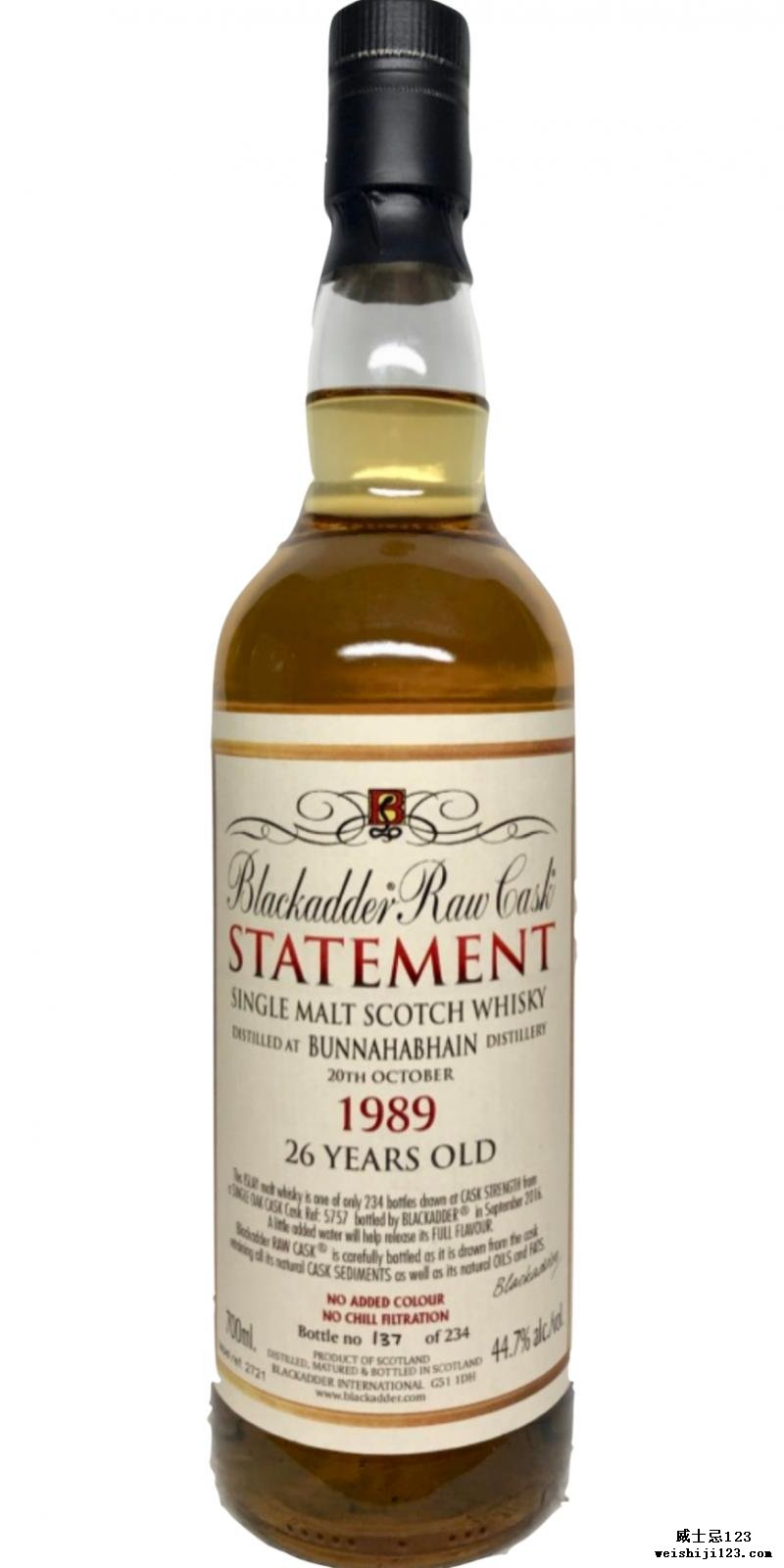 Bunnahabhain 1989 BA