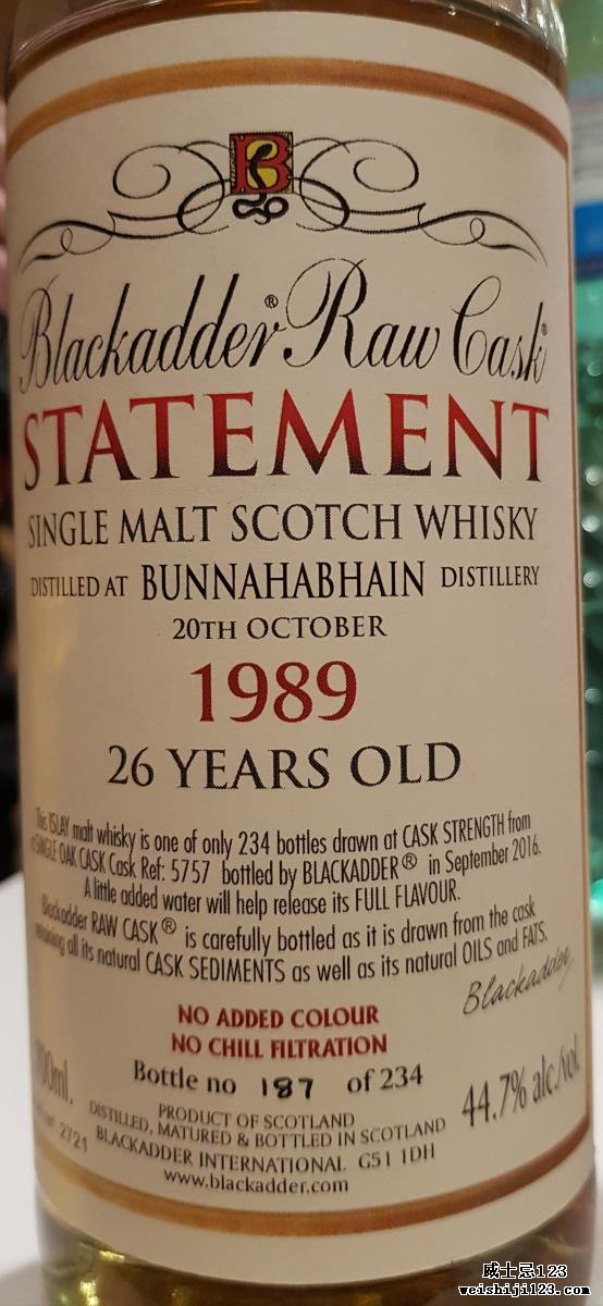 Bunnahabhain 1989 BA