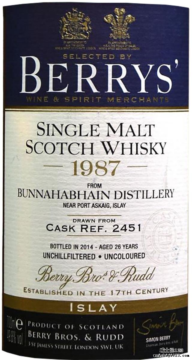 Bunnahabhain 1987 BR