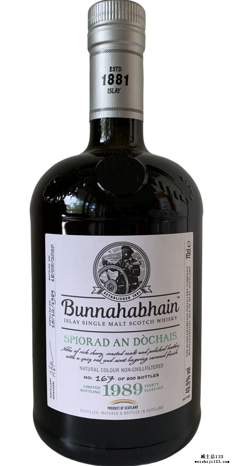 Bunnahabhain 1989