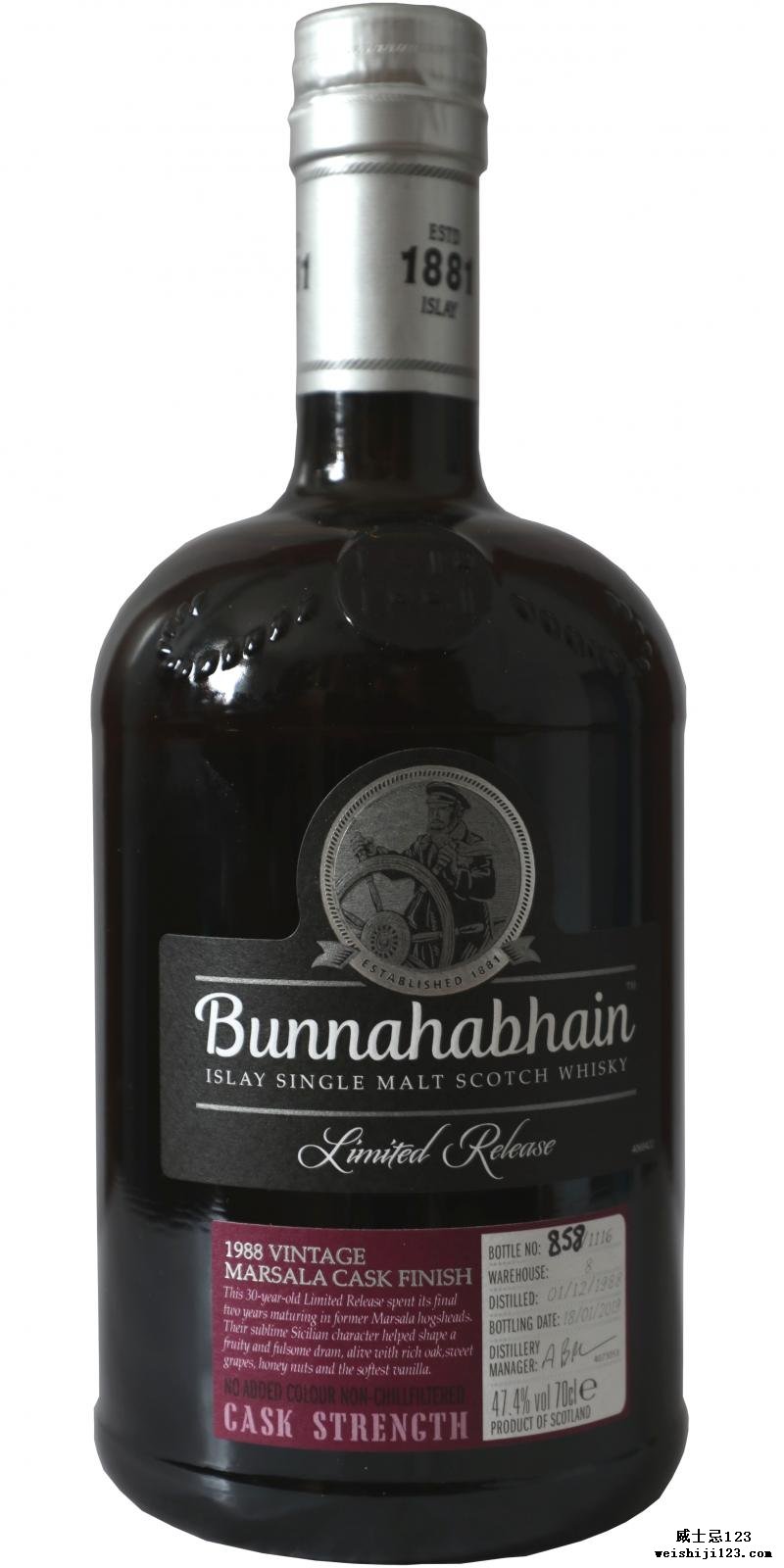 Bunnahabhain 1988