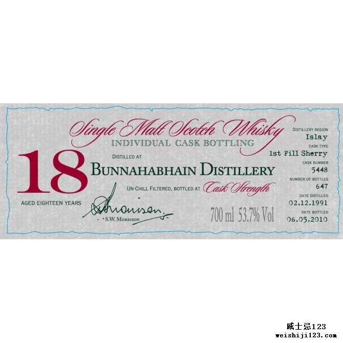 Bunnahabhain 1991 DR