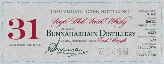 Bunnahabhain 1976 DR