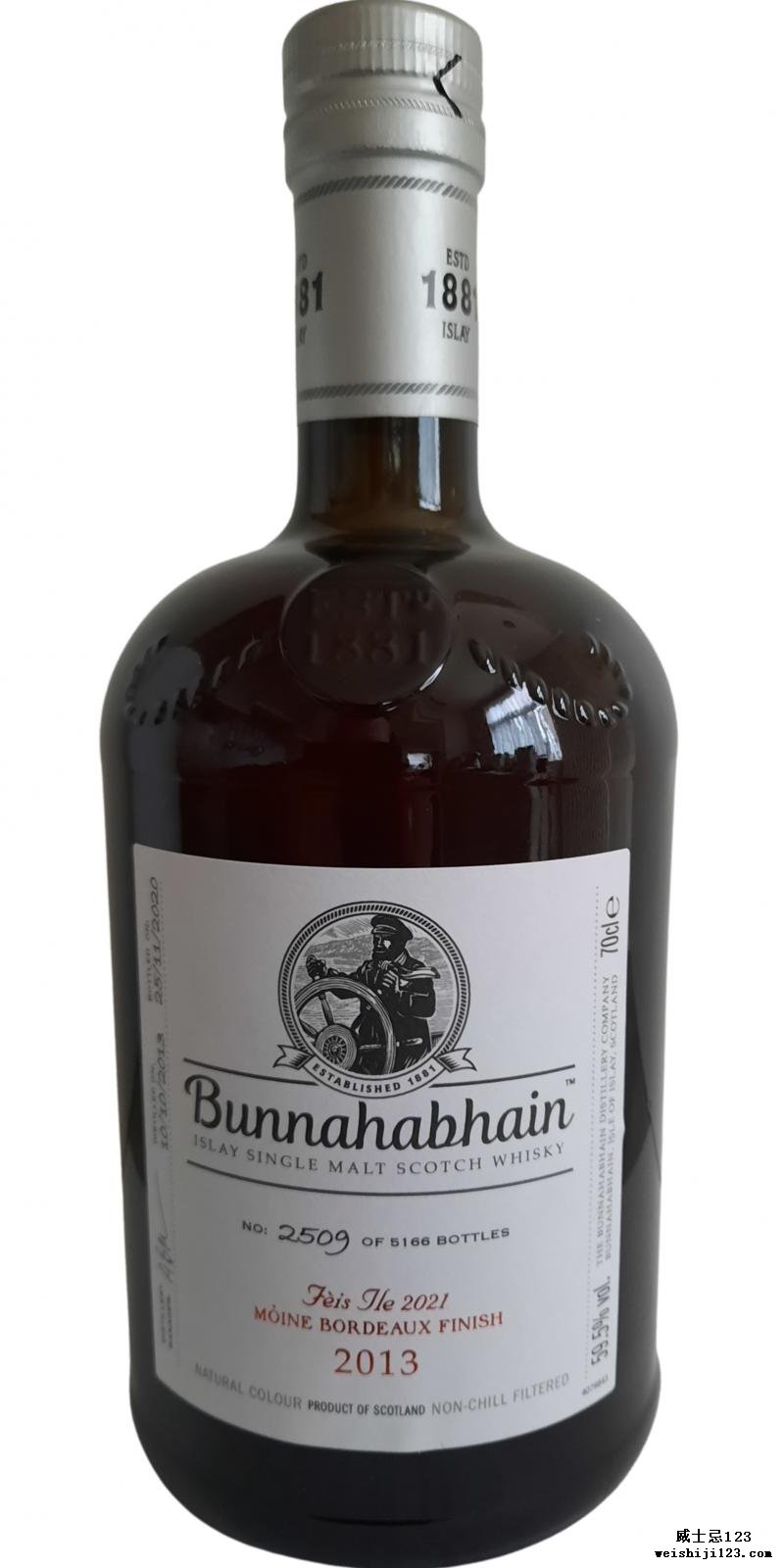 Bunnahabhain 2013 Mòine