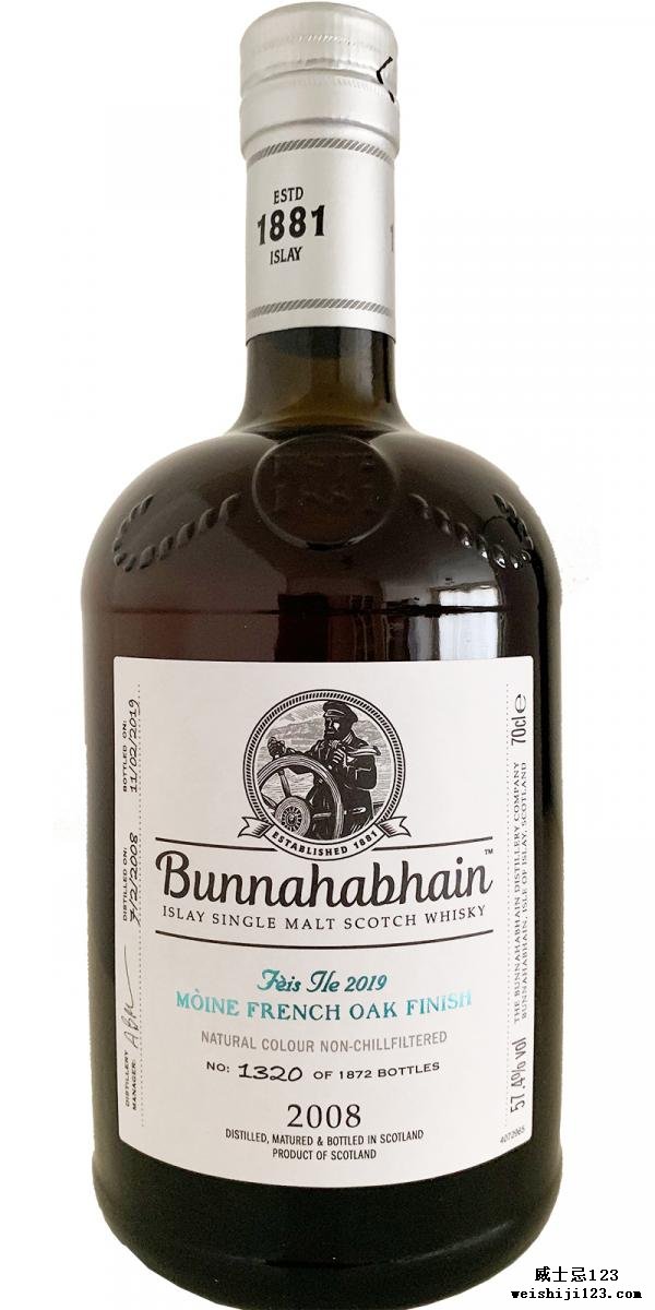 Bunnahabhain 2008 Mòine