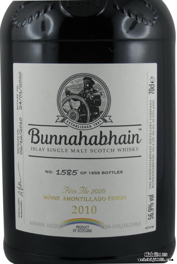 Bunnahabhain 2010 Mòine