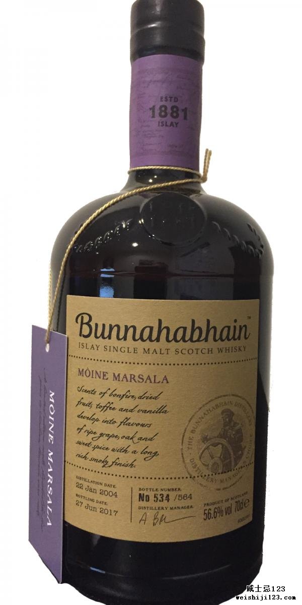 Bunnahabhain 2004 - Mòine Marsala