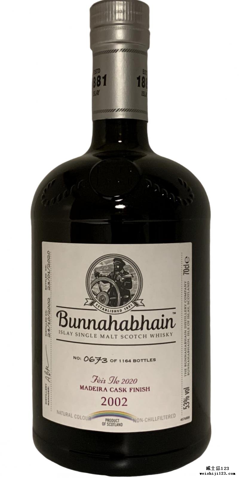 Bunnahabhain 2002