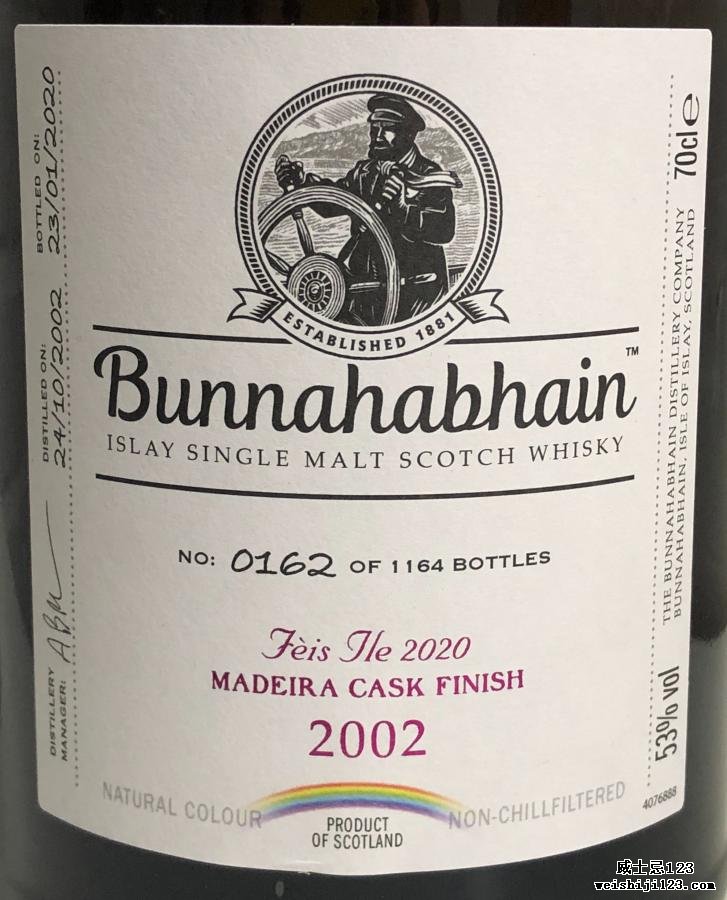 Bunnahabhain 2002