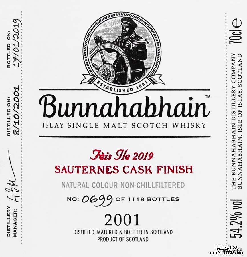 Bunnahabhain 2001