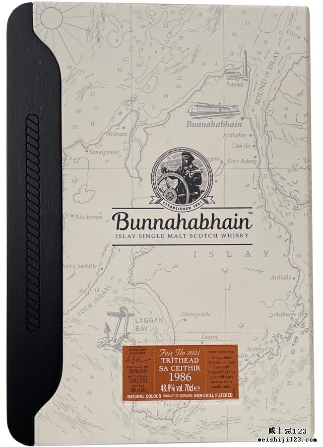 Bunnahabhain 1986 Tritheads’a Ceithir