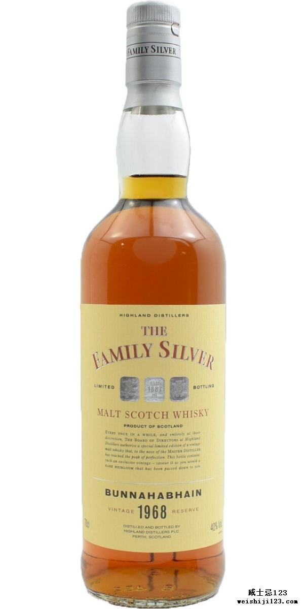 Bunnahabhain 1968 The Family Silver