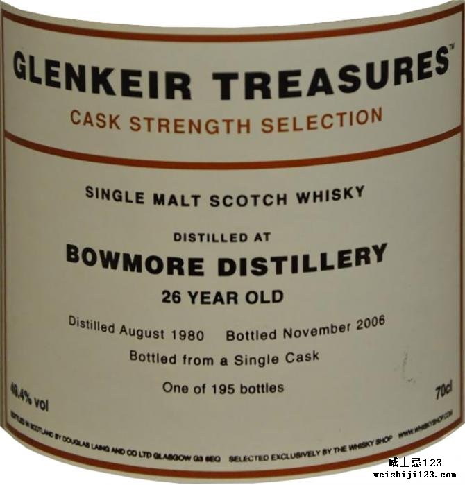 Bowmore 1980 TWS