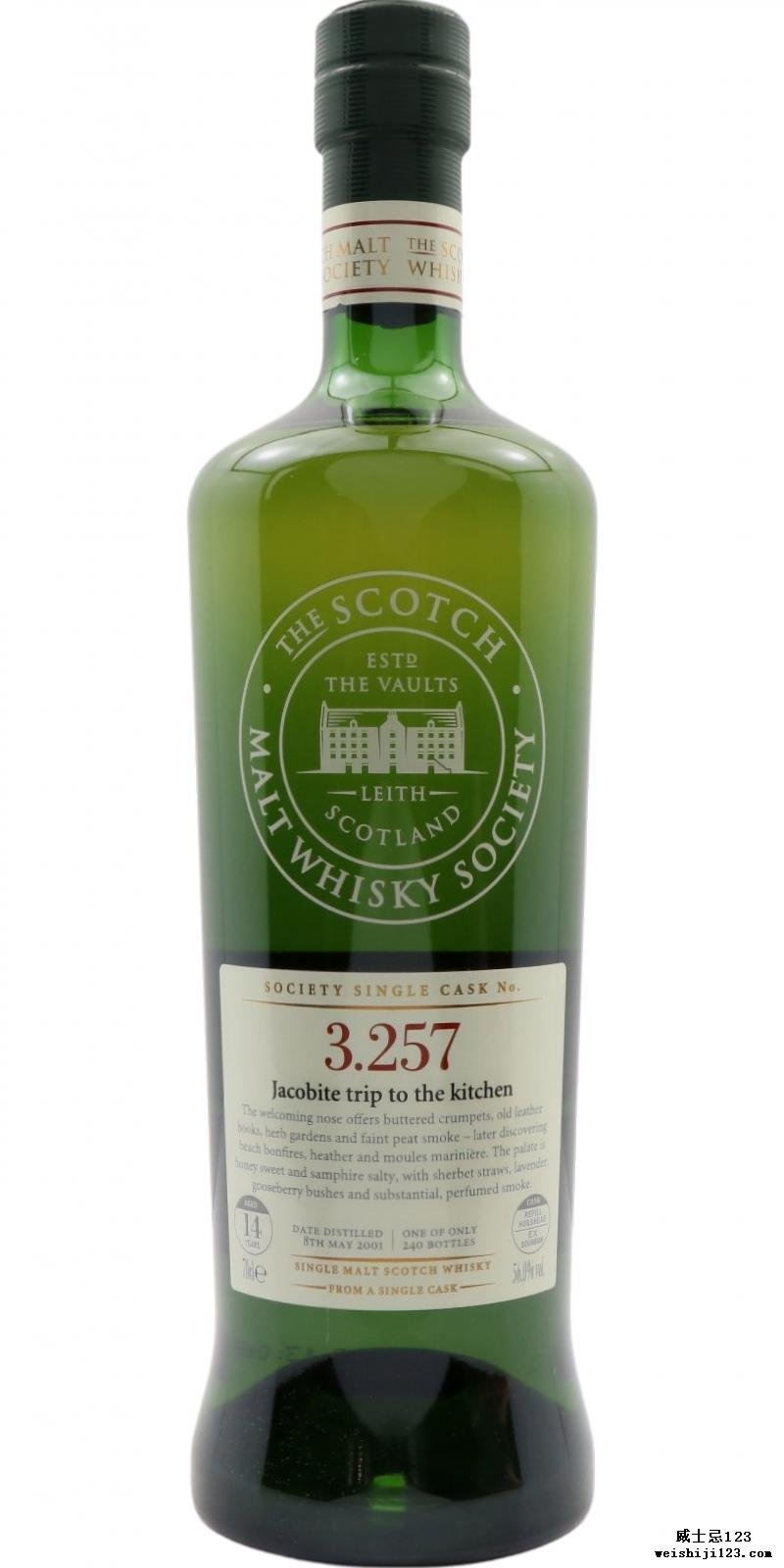 Bowmore 2001 SMWS 3.257