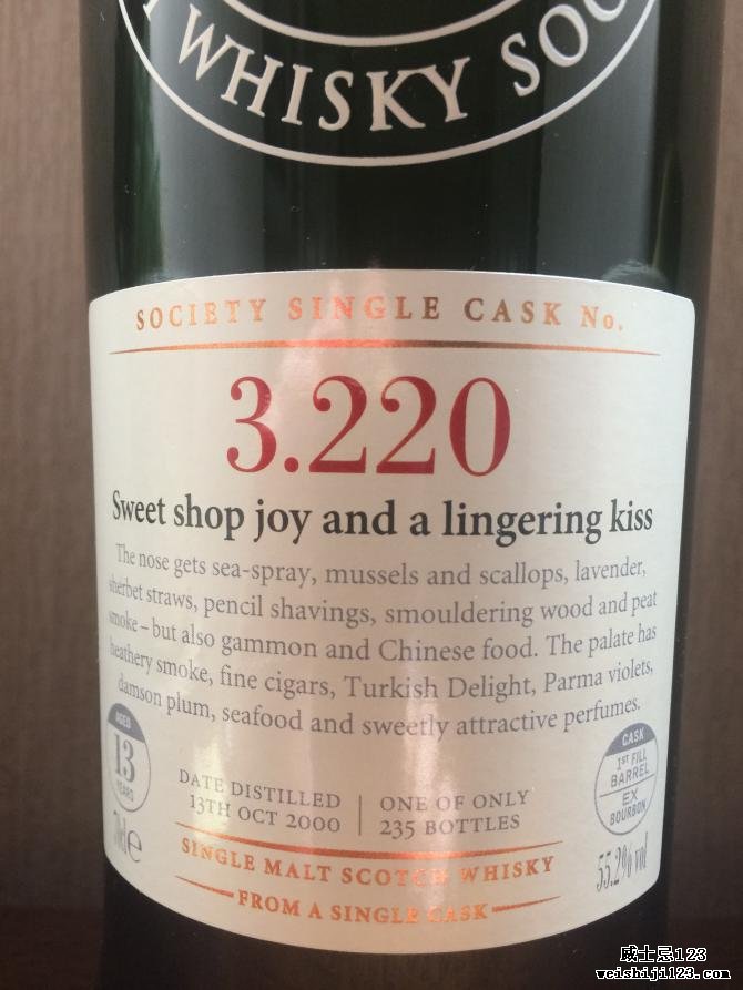 Bowmore 2000 SMWS 3.220