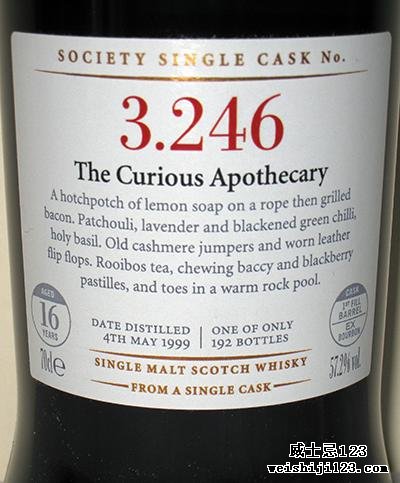 Bowmore 1999 SMWS 3.246