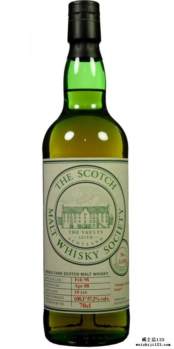 Bowmore 1998 SMWS 3.138