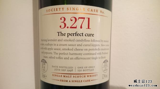 Bowmore 1998 SMWS 3.271