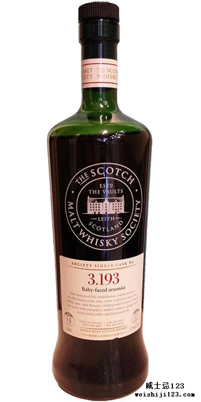 Bowmore 1997 SMWS 3.193