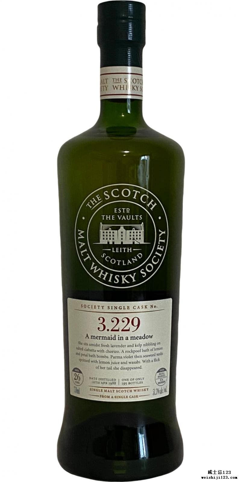 Bowmore 1988 SMWS 3.229