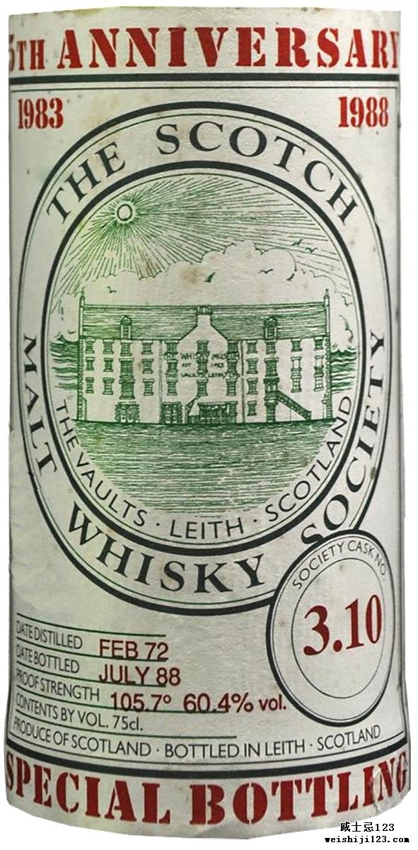 Bowmore 1972 SMWS 3.10