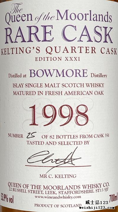 Bowmore 1998 QM