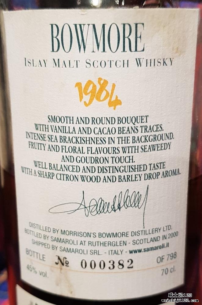 Bowmore 1984 Sa