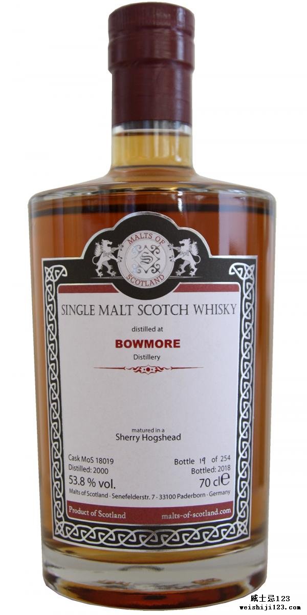 Bowmore 2000 MoS