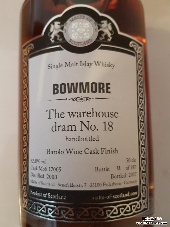 Bowmore 2000 MoS