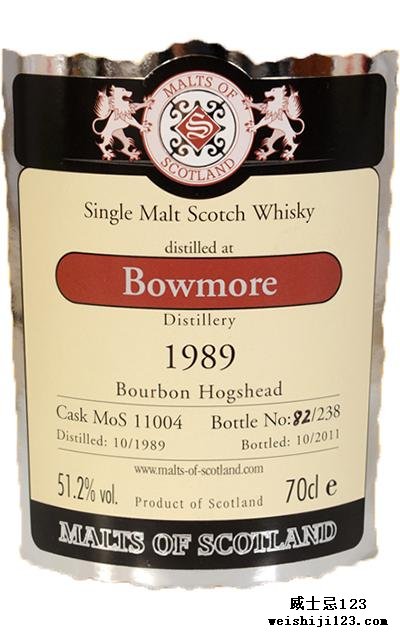 Bowmore 1989 MoS