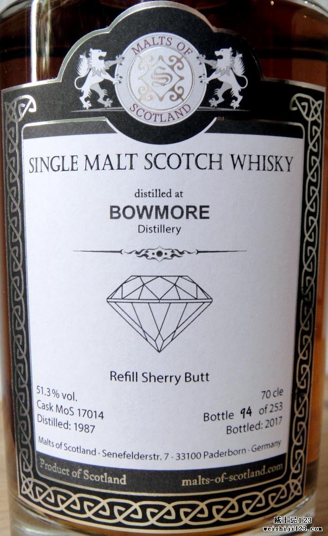 Bowmore 1987 MoS