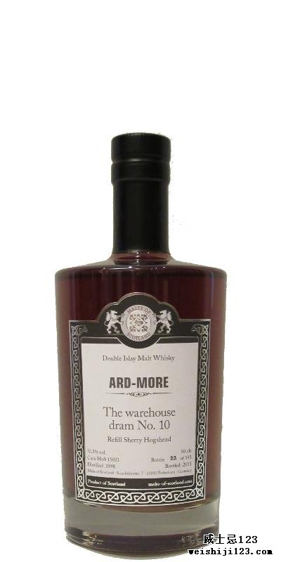 ARD-MORE 1998 Double Islay Malt Whisky MoS