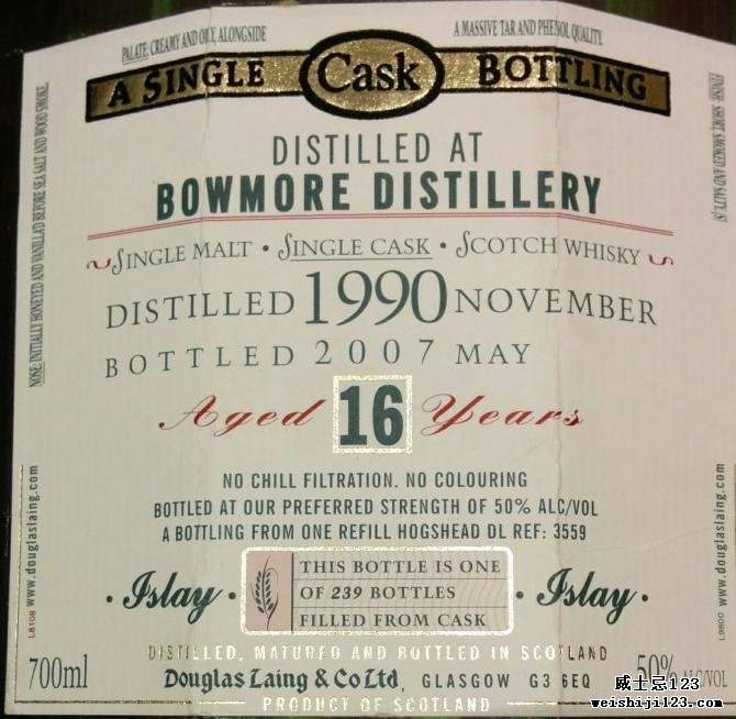 Bowmore 1990 DL