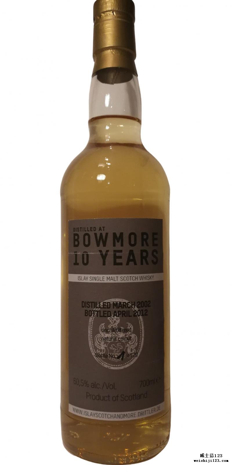 Bowmore 2002 IS&m