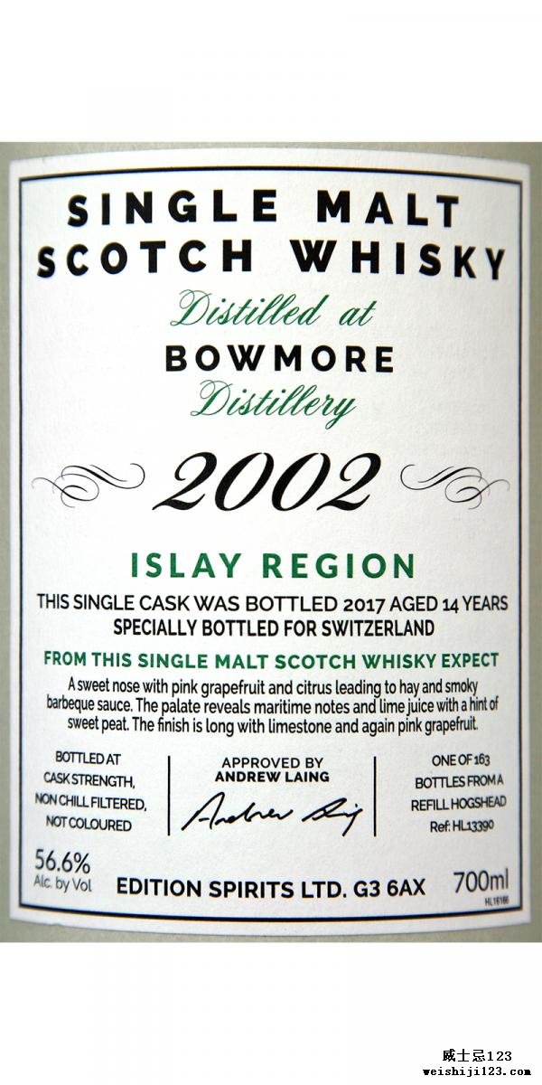 Bowmore 2002 ED