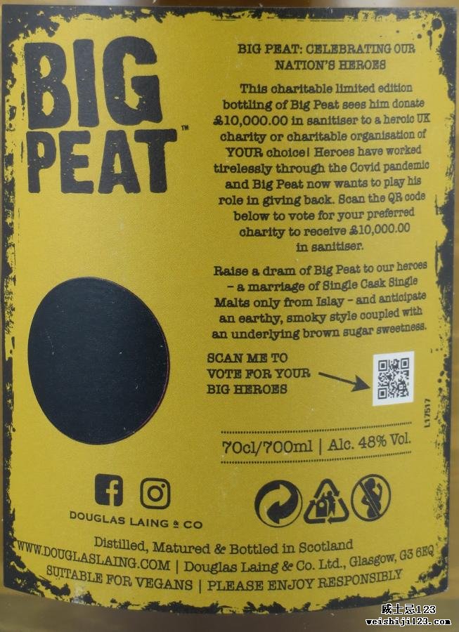 Big Peat Heroes Charitable Limited Edition DL