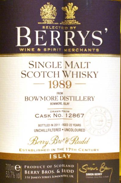 Bowmore 1989 BR