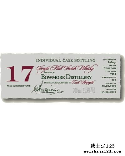 Bowmore 1989 DR