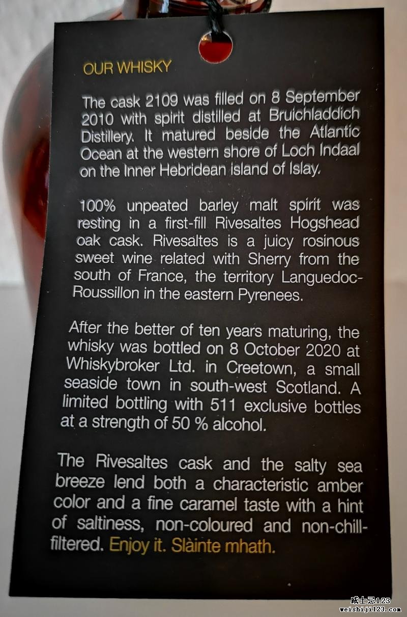 Bruichladdich 2010 WhB