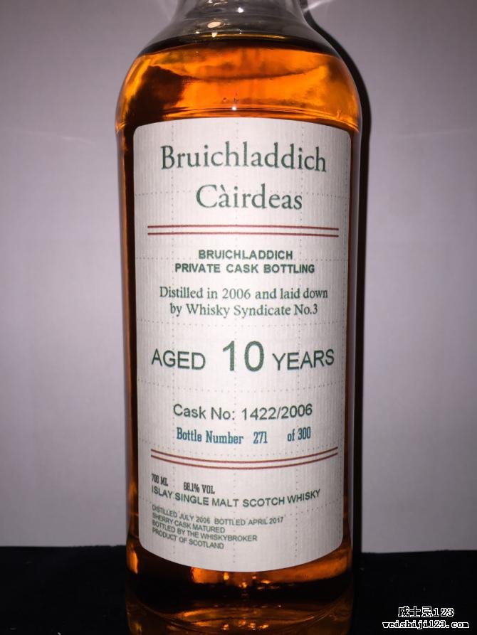 Bruichladdich 2006 - Càirdeas WhB