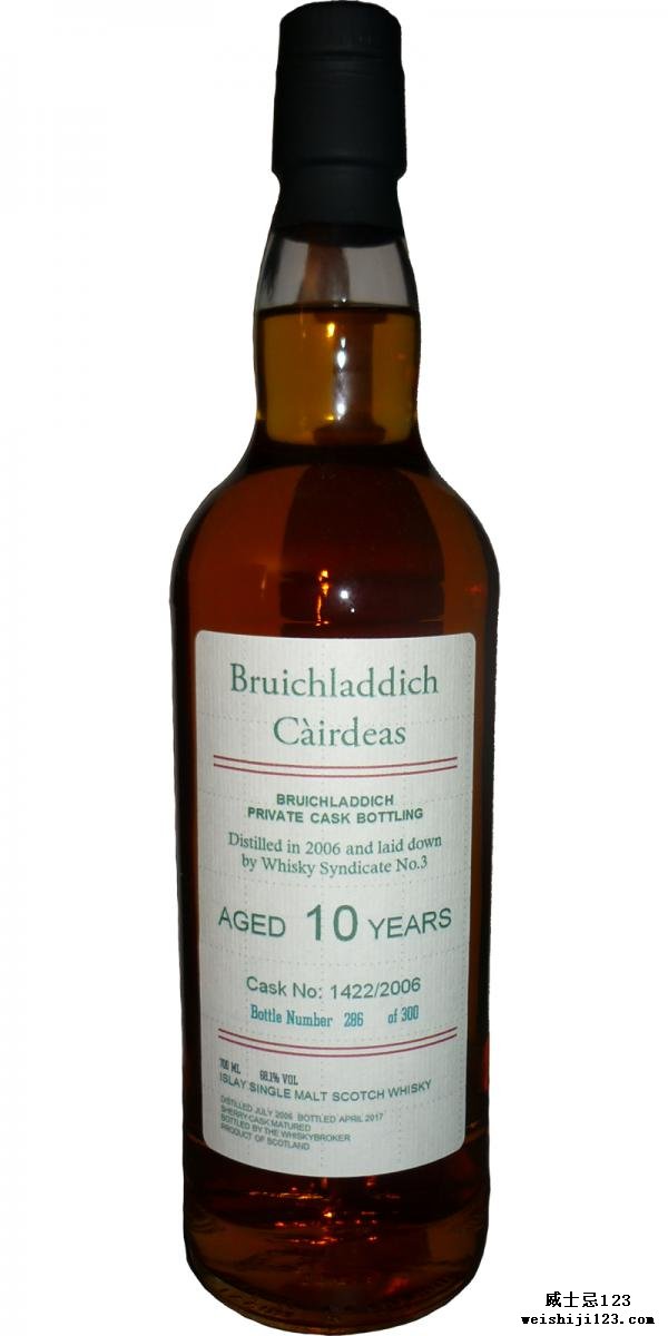 Bruichladdich 2006 - Càirdeas WhB