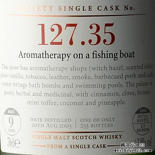 Port Charlotte 2003 SMWS 127.35