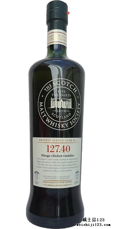 Port Charlotte 2002 SMWS 127.40